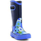 Girls Bogs Navy Multi Flower Lightweight Rain Boot Wellies Wellingtons 71927