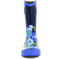 Girls Bogs Navy Multi Flower Lightweight Rain Boot Wellies Wellingtons 71927