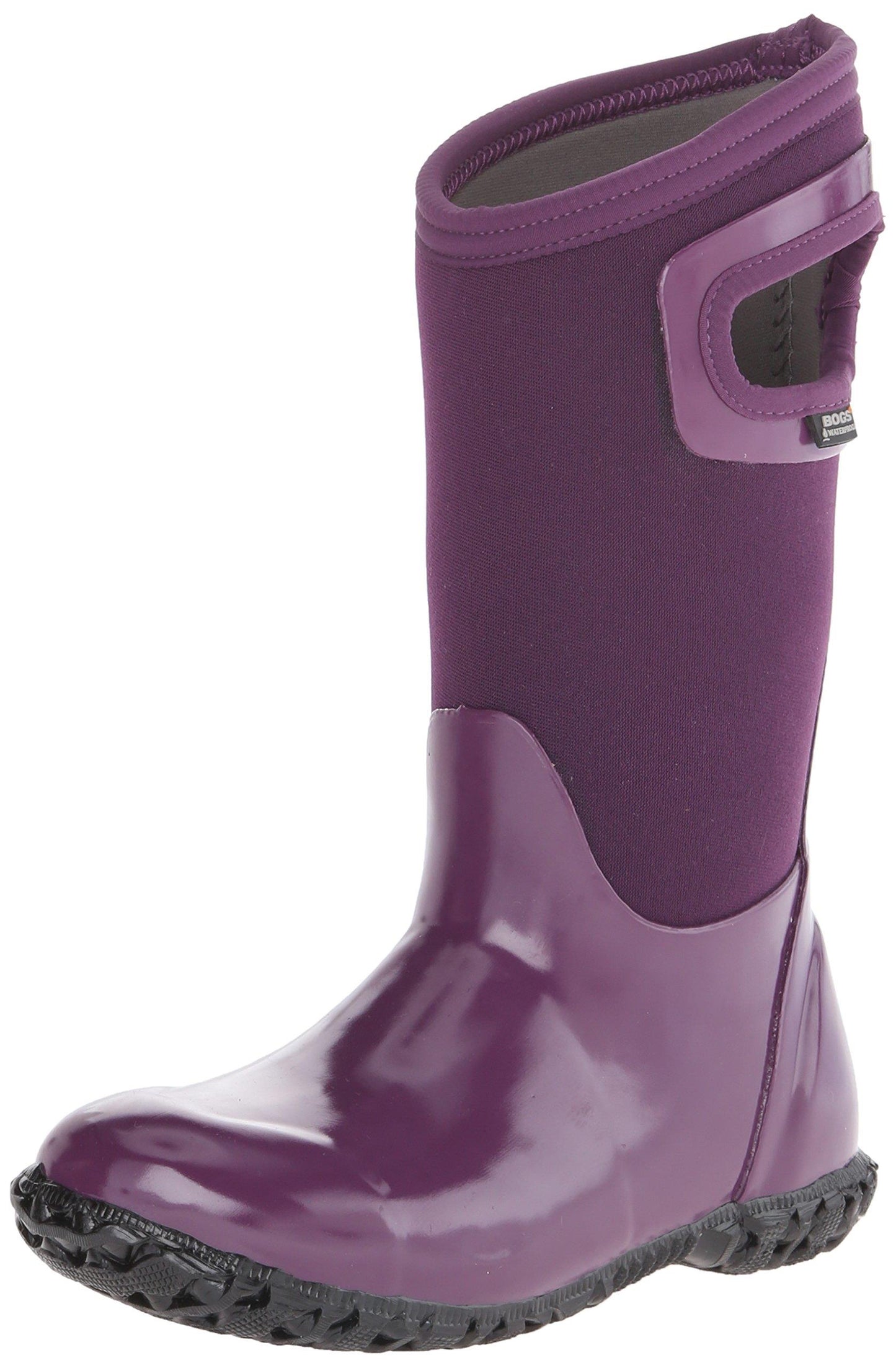 Girls Bogs North Hampton Pompons Purple Insulated Warm Wellington Boot 72007
