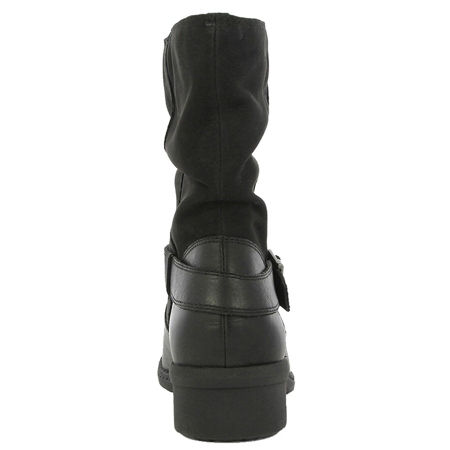 Ladies Bogs Carly Mid Black Leather Waterproof Slip Resistant Ankle Boots 72024