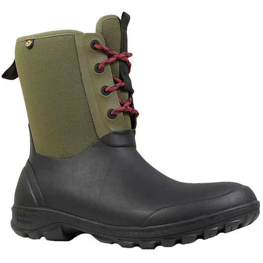 Mens BOGS Sauvie Snow Olive Black Wellies Agricultural Boots 72495