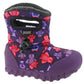 Girls Baby Bogs Puff Owl Purple Insulated Warm Lined Wellies Boots 720141