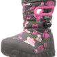 Girls Baby Bogs Puff Owl Dark Grey Pink Insulated Warm Lined Wellies Boots 720141