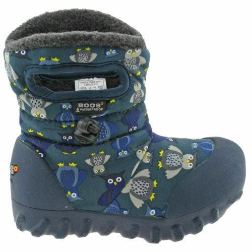 Baby Bogs Puff Owl Navy Waterproof Insulated Warm Lined Wellies Boot 720141