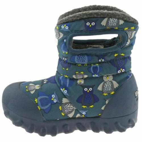 Baby Bogs Puff Owl Navy Waterproof Insulated Warm Lined Wellies Boot 720141