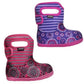 GIRLS BABY BOGS PANSY PINK VIOLET INSULATED WASHABLE WARM WELLIES BOOTS 721781