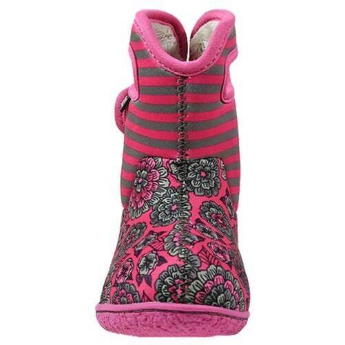 GIRLS BABY BOGS PANSY PINK VIOLET INSULATED WASHABLE WARM WELLIES BOOTS 721781