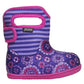 GIRLS BABY BOGS PANSY PINK VIOLET INSULATED WASHABLE WARM WELLIES BOOTS 721781