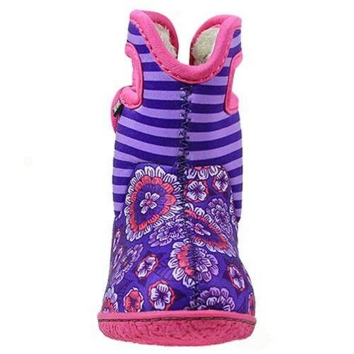 GIRLS BABY BOGS PANSY PINK VIOLET INSULATED WASHABLE WARM WELLIES BOOTS 721781