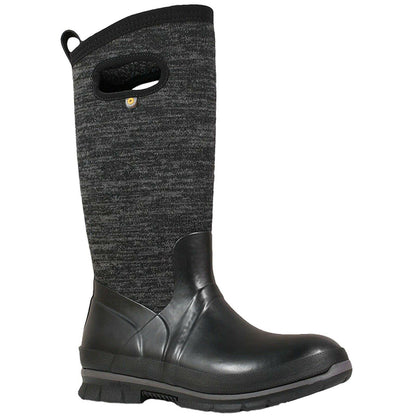 Ladies BOGS Crandall Tall Knit Black Waterproof Insulated Boots Wellies 72418