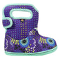 Girls Baby Bogs Reef Violet Multi Insulated Washable Warm Wellies Boots 722971