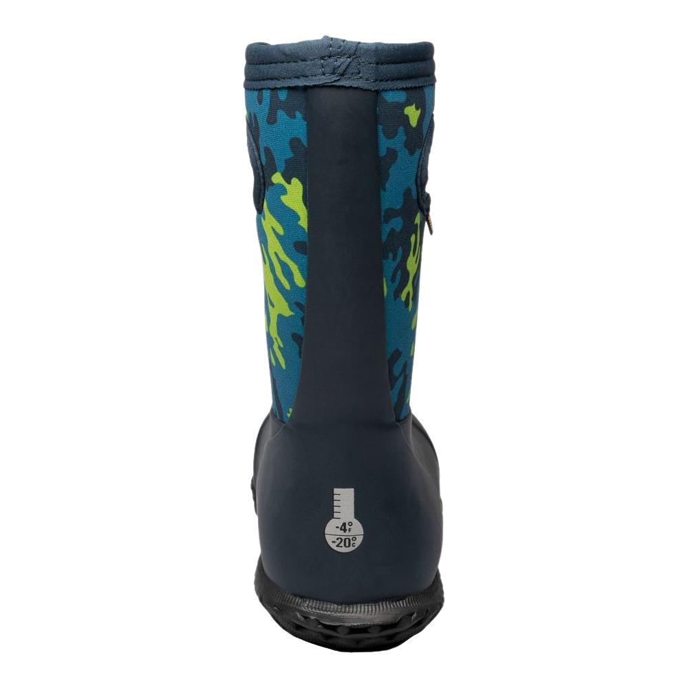 BOGS York Neo Camo Blue Multi Waterproof Insulated Warm Wellies Boots