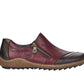 Rieker L7571-25 Zipper Red Burgundy Leather Side Zip Shoes