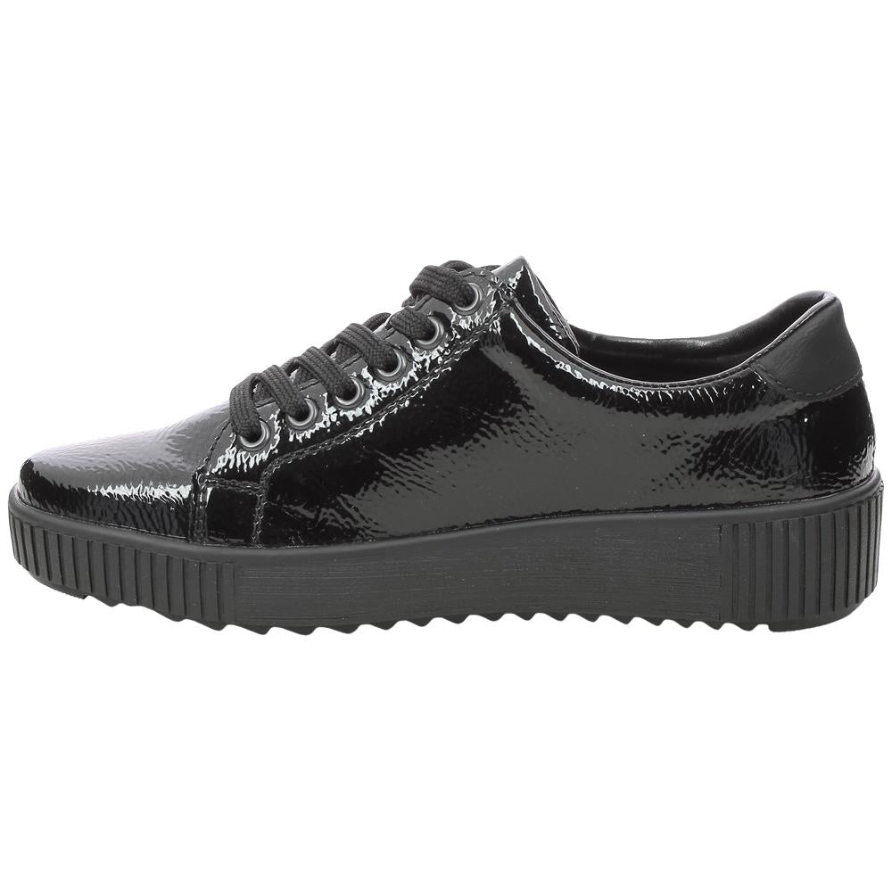 Rieker M6404-00 Black Lace Up or Side Zip Trainers