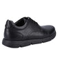Hush Puppies Adrian Black Leather School Shoes