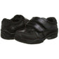 Boys Hush Puppies Jezza SNR Black Leather Double Strap School Shoes Size 3 – 9