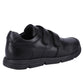 Hush Puppies Lucas Black Leather School Shoes