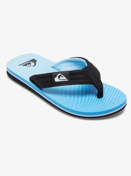 Quiksilver Molokai Layback Blue Toe Post Flip Flops Sandals