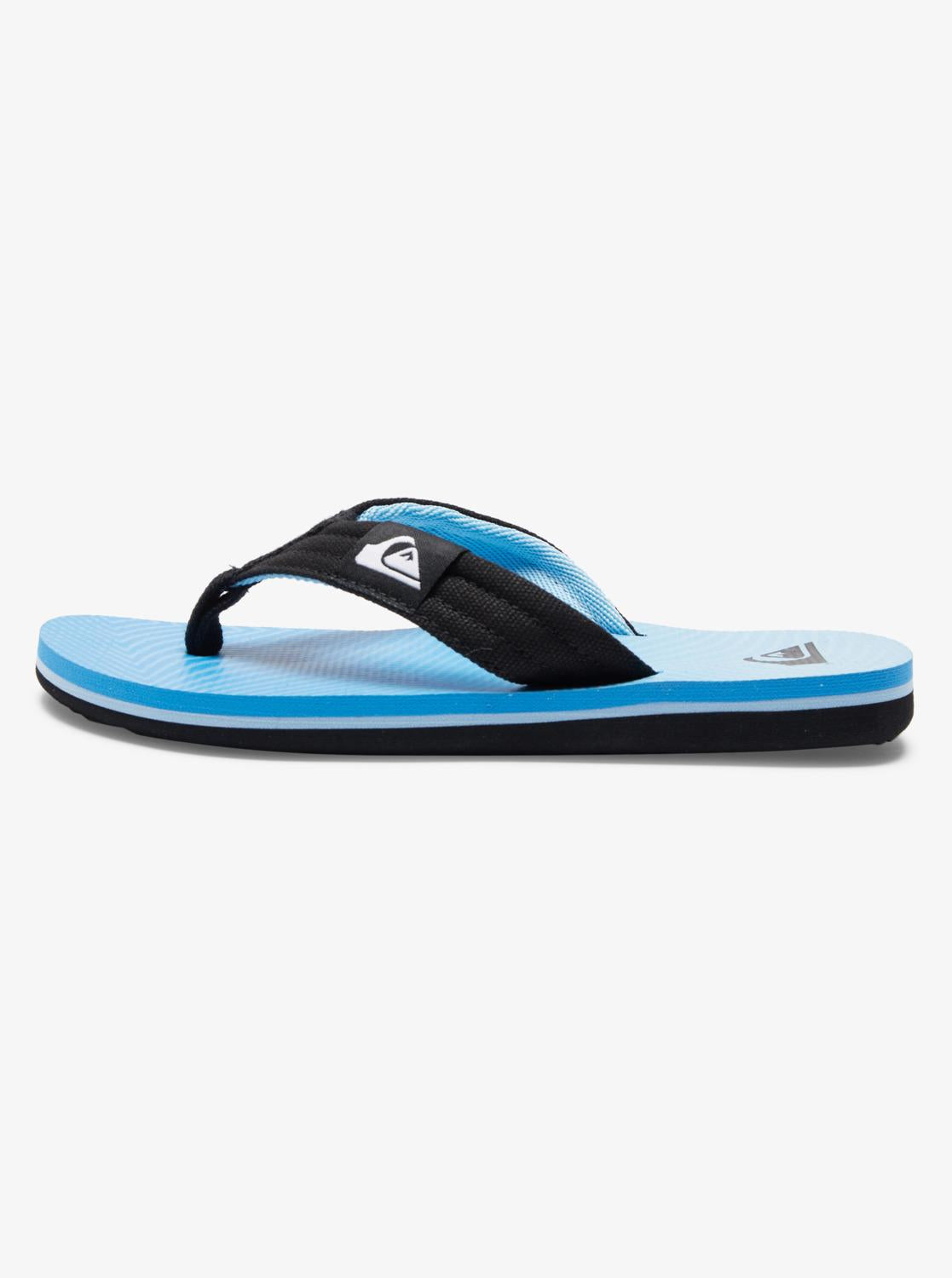 Quiksilver Molokai Layback Blue Toe Post Flip Flops Sandals