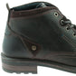 Mens Wrangler Hill Desert Dark Brown Leather Lace Up Boots WL92021A