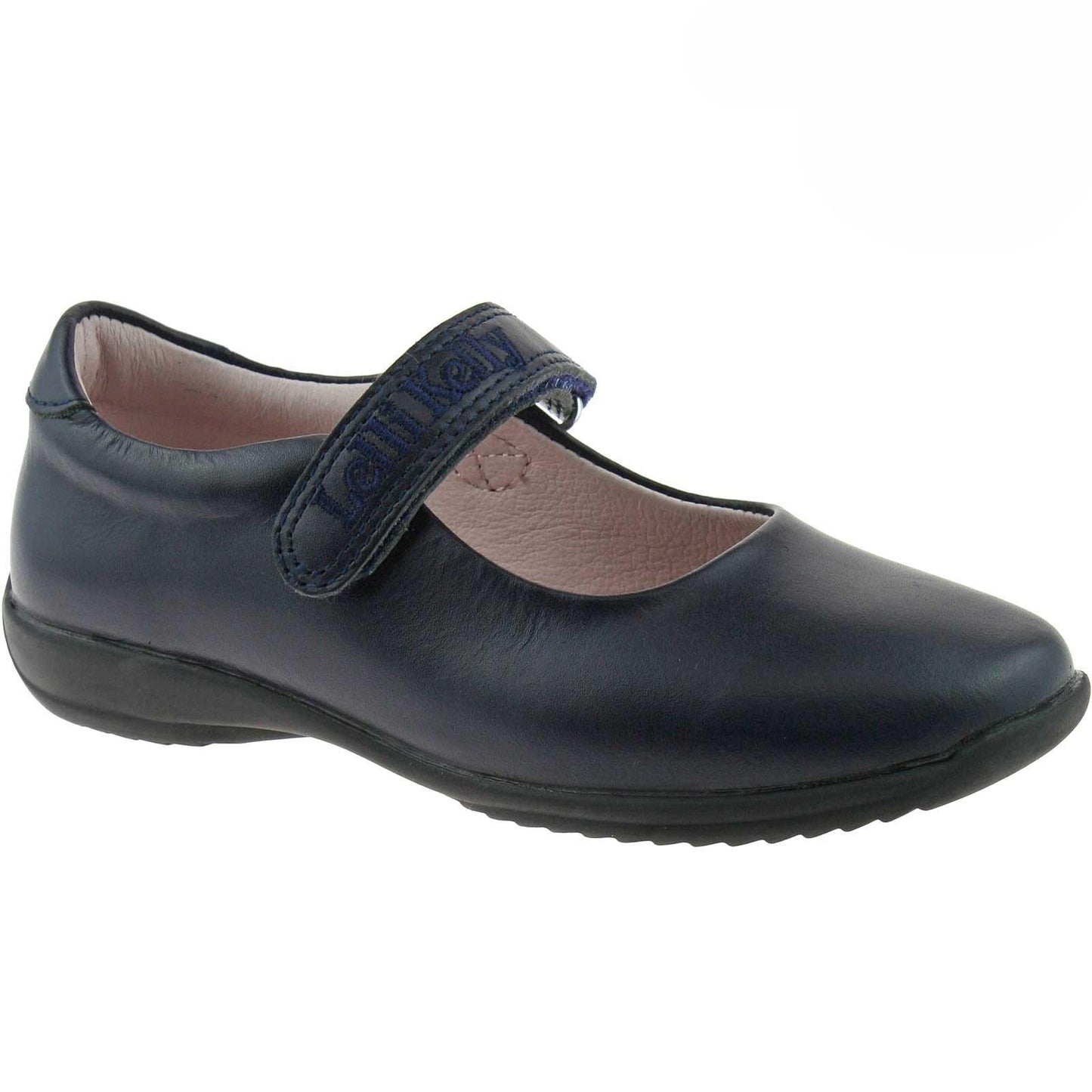 Lelli Kelly LK8218 (CE01) Navy Blue Leather Classic School Dolly Shoes F Width