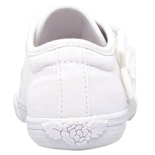 Lelli Kelly LK8199 (BA01) White Lily Canvas School Pumps