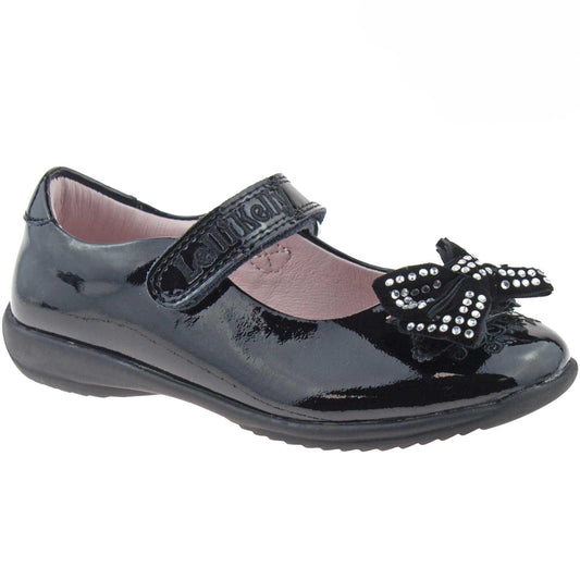 Lelli Kelly LK8204 (DB01) Black Patent Adele School Shoes F Width