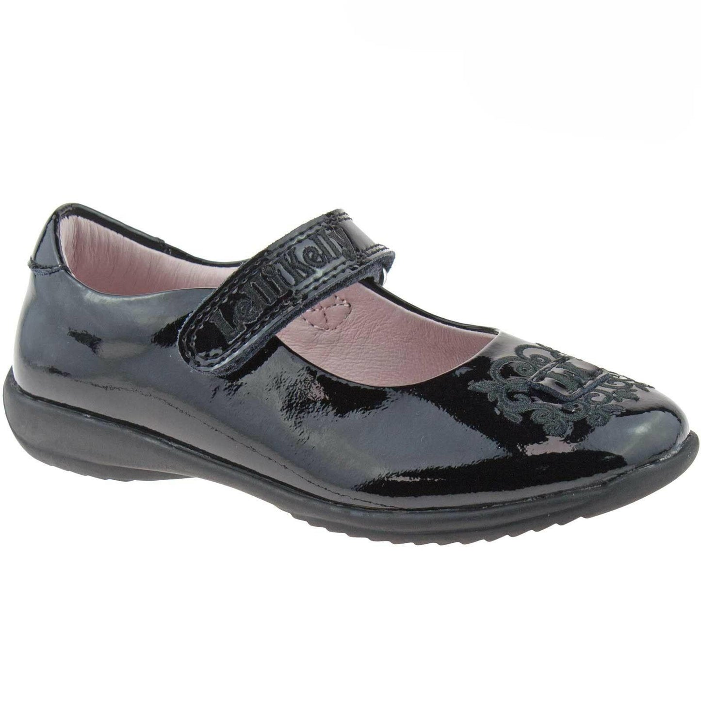 Lelli Kelly LK8244 (DB01) Black Patent Adele School Shoes G Width