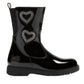 Lelli Kelly LK3724 (DB01) Valerie M Black Diamante Heart Mid-Calf Boots