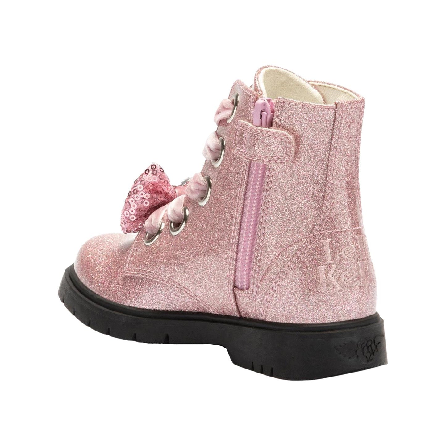 Lelli Kelly LK3736 (SC01) Fior Di Fiocco Glitter Rosa Pink Diamante Bow Boots