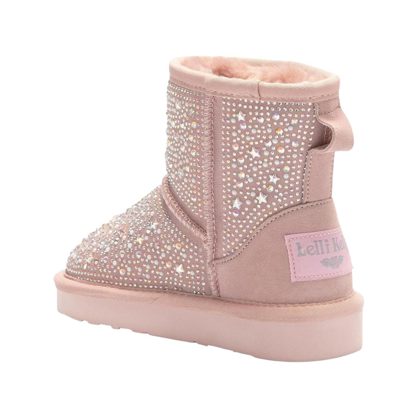 Lelli Kelly LK3770 (EC01) Olivia Rosa Pink Suede Diamante Warm Lined Boots