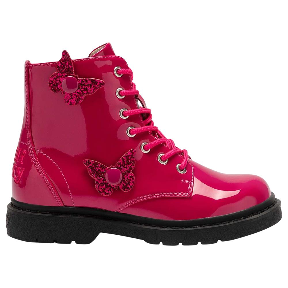 Lelli Kelly LK4540 (FN01) Ali Di Fata Fuxia Vernice Wing Ankle Boots