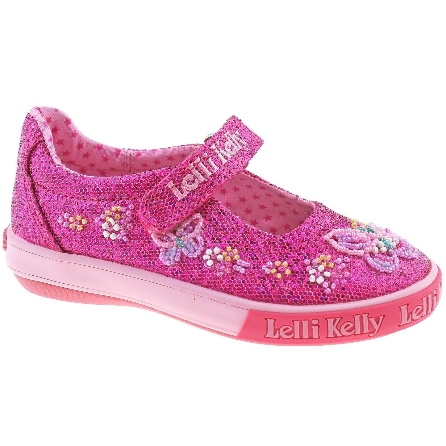 Lelli Kelly LK6042 (GN01) Fuxia Glitter Willa Dolly Shoes