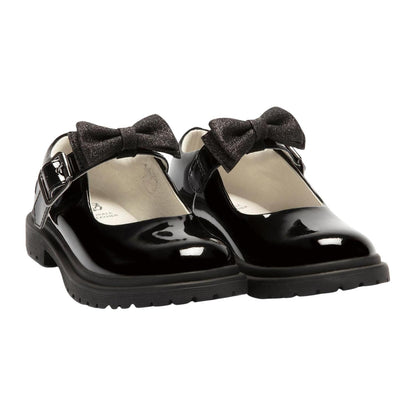Lelli Kelly LK8359 (DB01) Mollie Bow Black Patent School Shoes