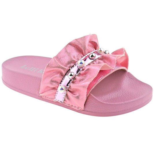 Lelli Kelly LK9900 (AC01) Katia Rosa Frill Slider Sandals