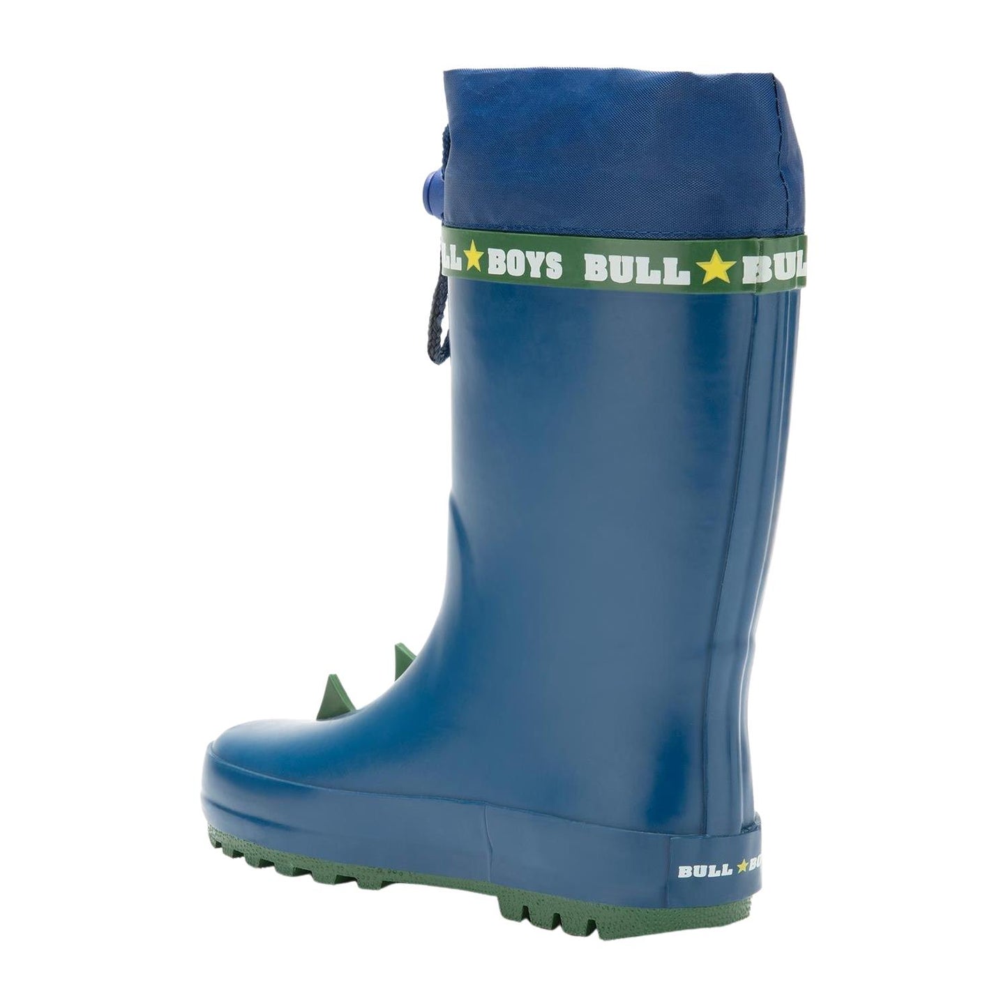 Bull Boys DN3399 (AE01) Dinosaur Blue Rainboot Toggle Top Wellies
