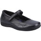 Hush Puppies Aria Black Leather Mary Jane School Shoes