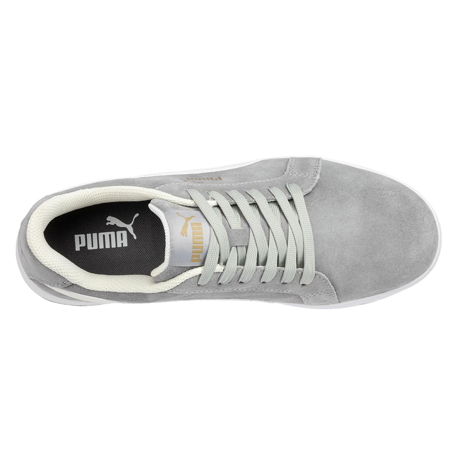 Puma Mens Iconic Suede Grey Low Composite Work Safety Trainers Hirst Footwear