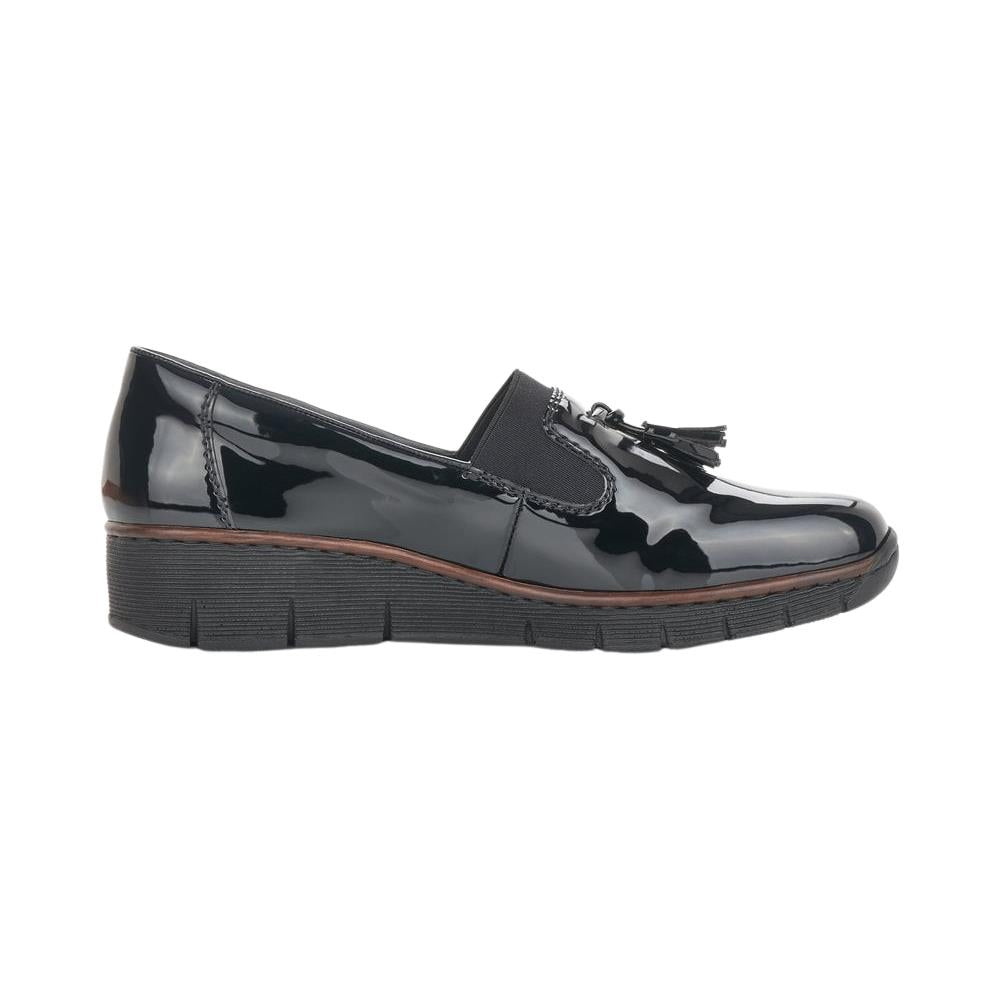 Rieker Ladies 53751-00 Black Shoes