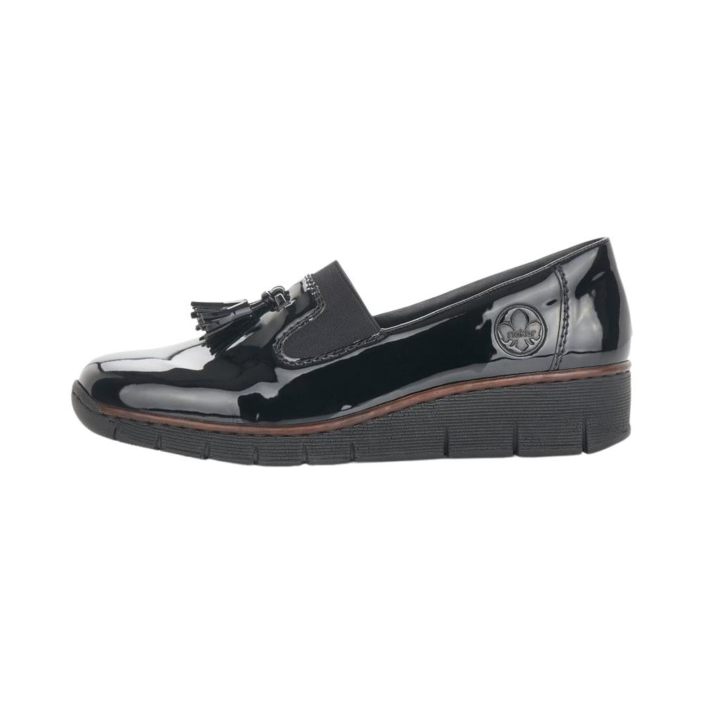 Rieker Ladies 53751-00 Black Shoes