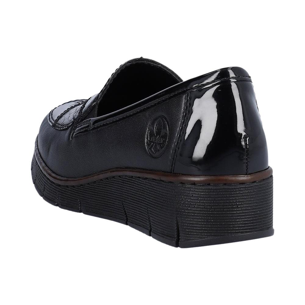 Rieker Ladies 53785-00 Black Shoes