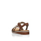 Rieker Ladies V3663-24 Leopard Print and Gold Slingback Sandals