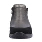 Rieker Womens N1152-42 Grey Black Double Side Zip Easy On Ankle Boots