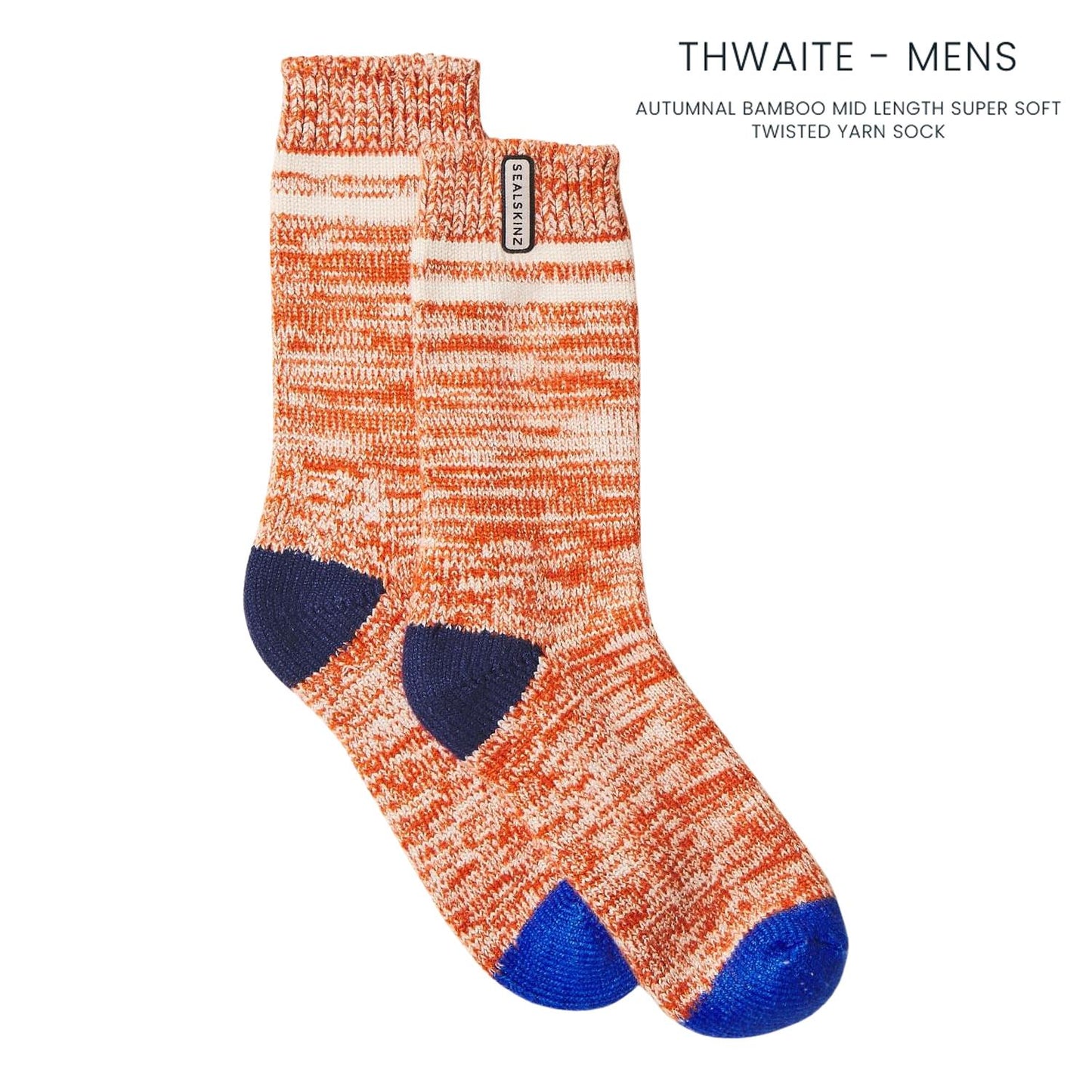 SealSkinz Thwaite Socks Orange