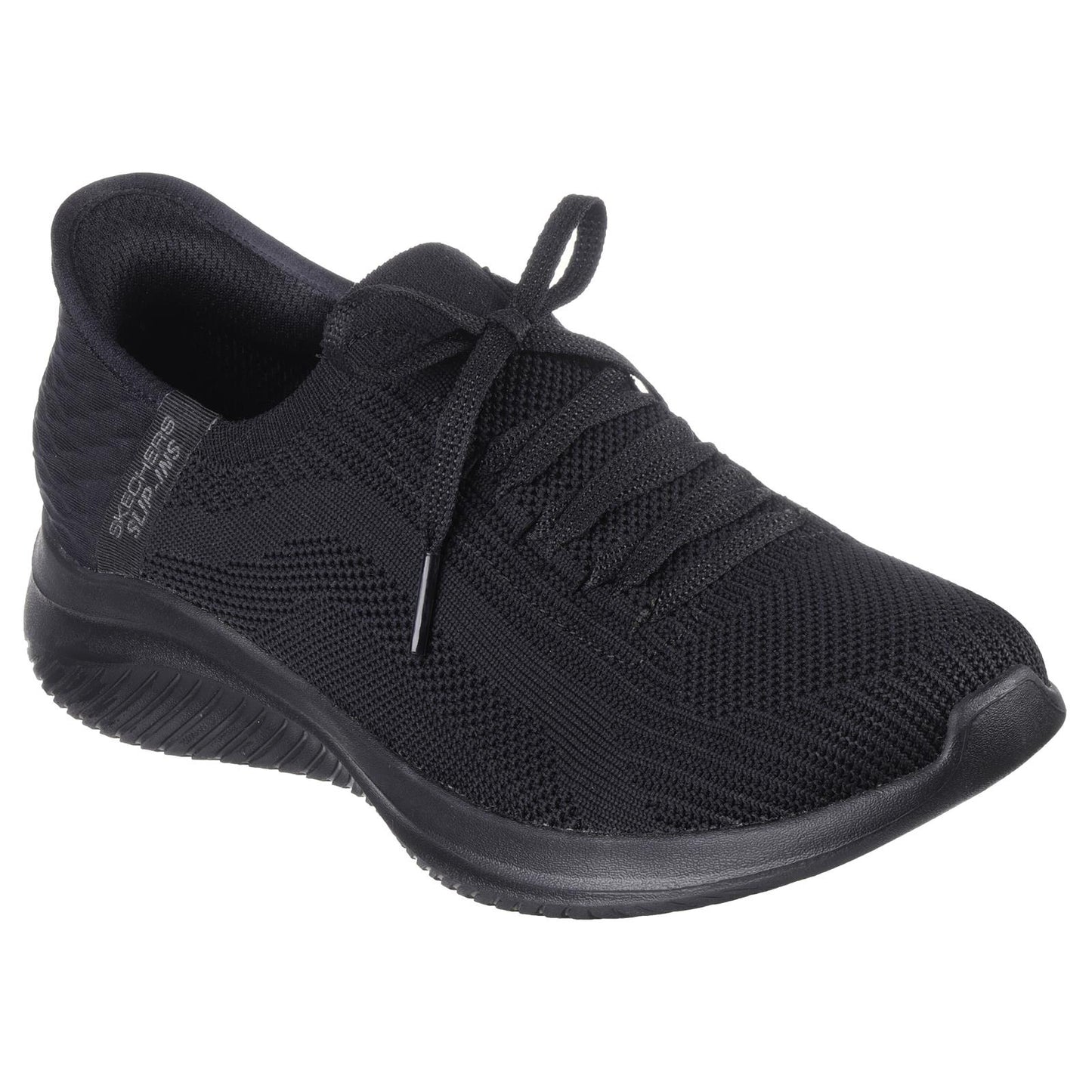 Skechers Ladies Ultra Flex 3.0 Brilliant Path Black Vegan Slip In Shoes