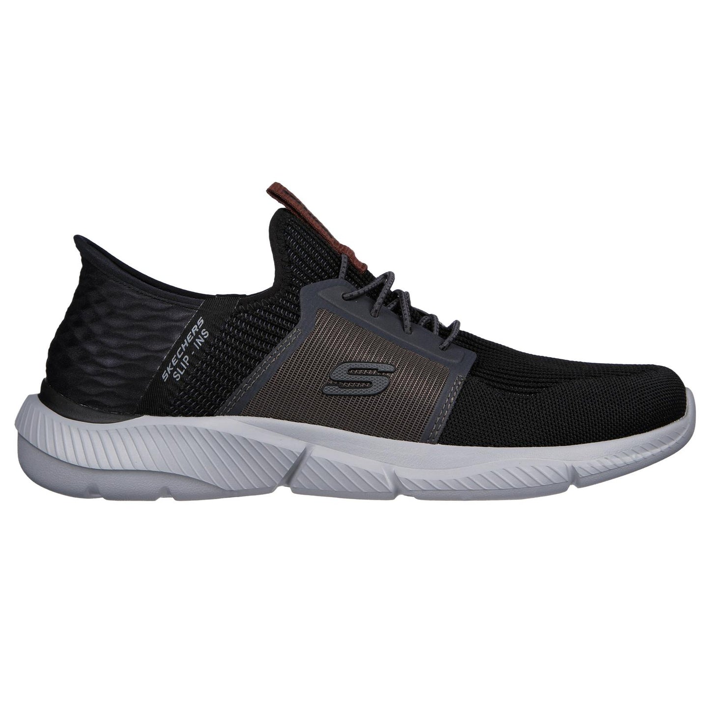 Skechers Mens Slip Ins Black/Grey Ingram Brackett 210609/BKGY