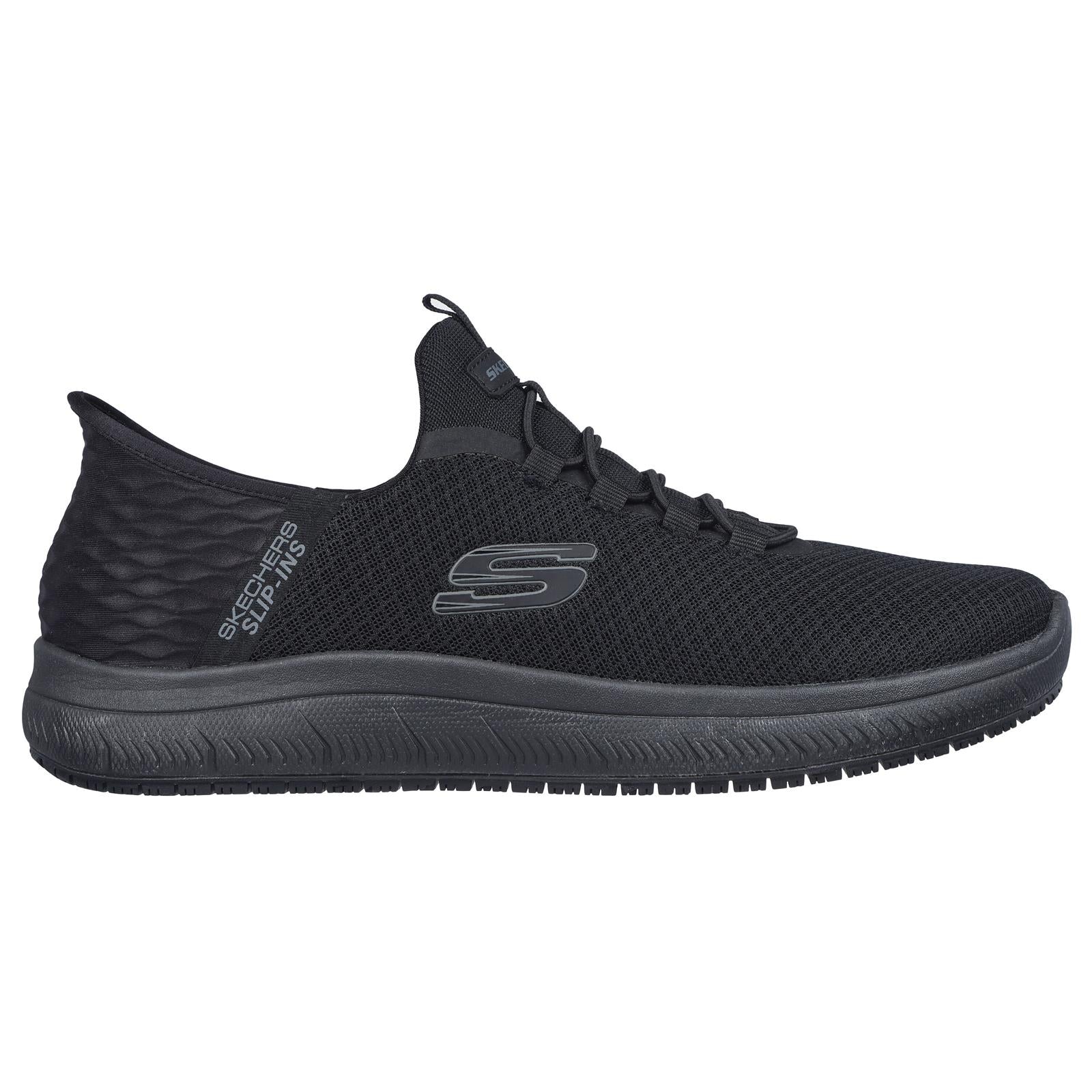 Black slip resistant hot sale shoes near me