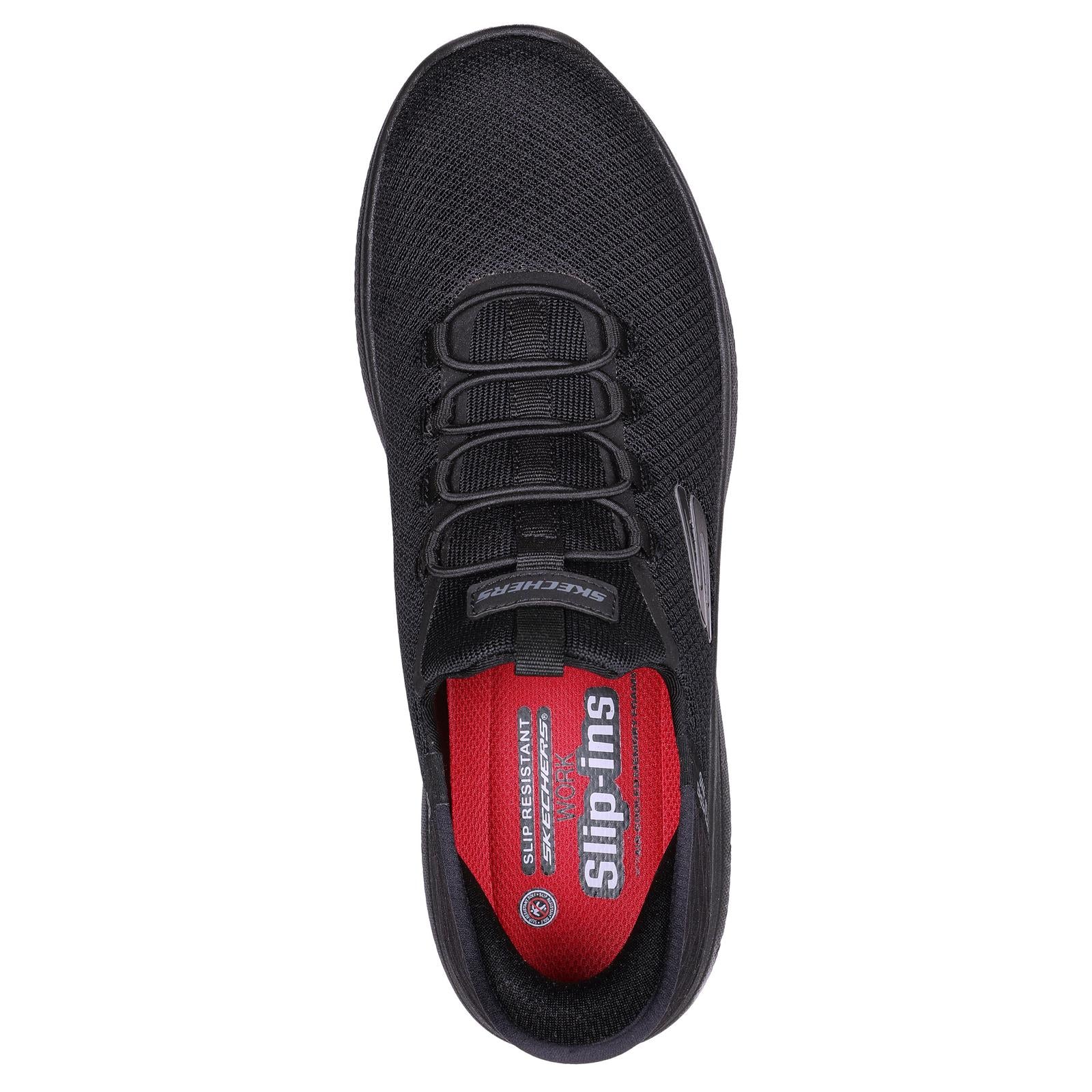 Skechers for work slip on sale resistant