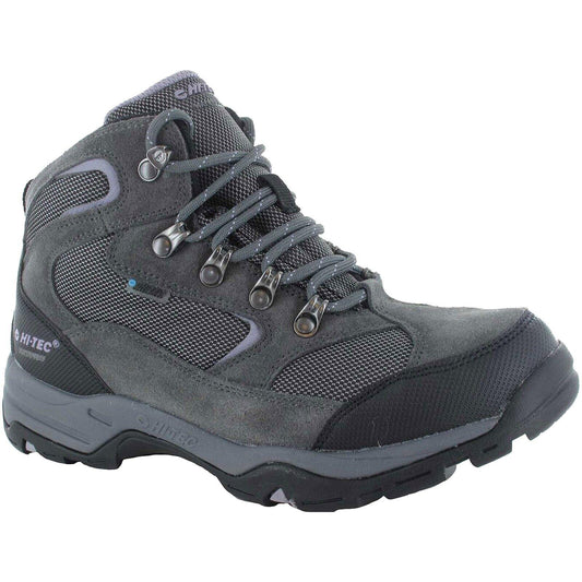 Ladies Hi-Tec Storm Mid Grey/Lavender Waterproof Hiking Walking Boots