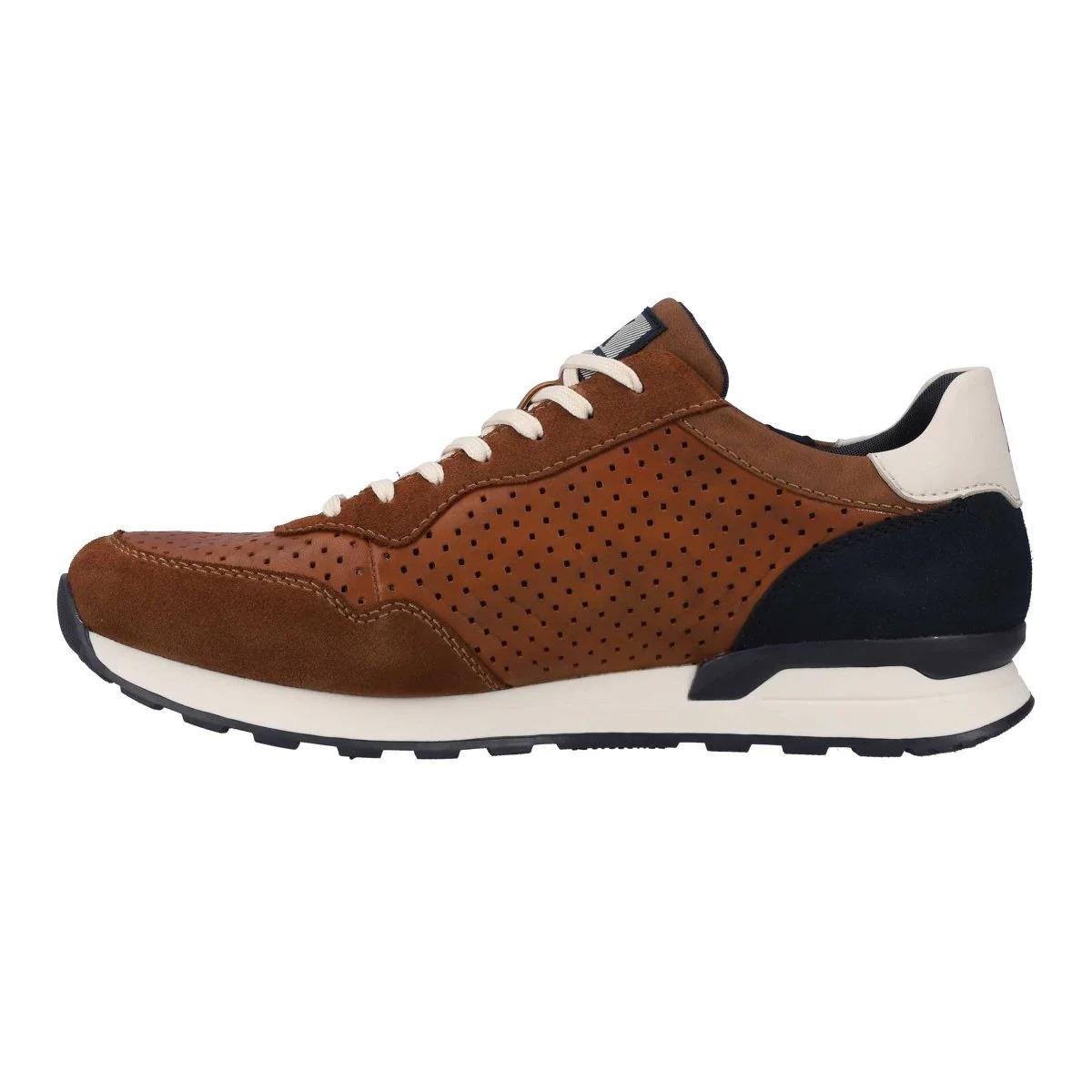 Rieker Mens U0302-24 Brown Evolution Lace Up Trainers